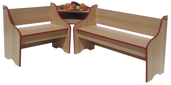 Bancs de coin 2 + 2 enfants