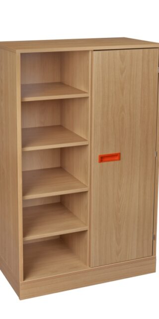 Armoire 1 porte battante + étagère 70x40xH132cm