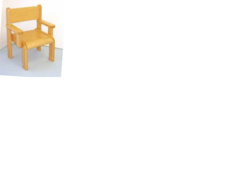 Chaise en bois avec accoudoirs 26 cm