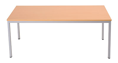 Table rectangle à pieds carrés H 75/140/70cm