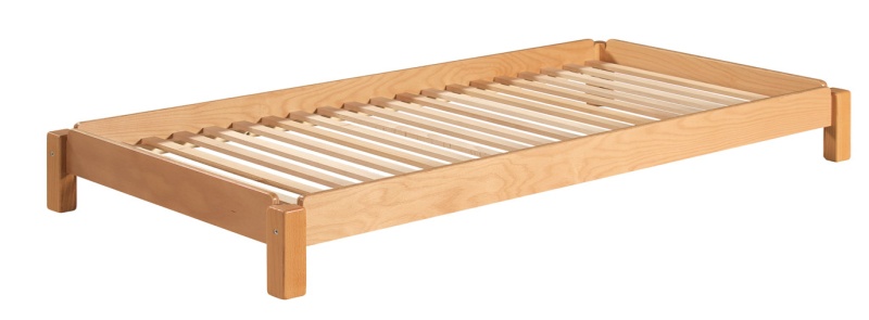 Lit empilable en bois 120x60x20cm