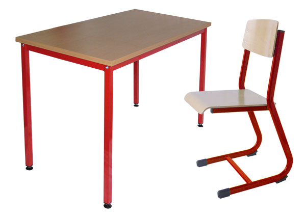 Table 120x60cm avec 2 chaises