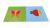 Tapis bicolore avec images 200x100x3cm