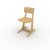 Chaise en bois H42cm stock 5