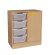 Armoire 1 porte et 4 bacs 70x40xH79cm