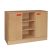 Armoire portes battantes + étagères 104x40xH79cm